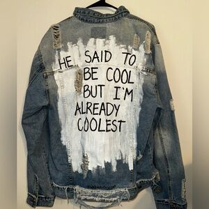Wren & Glory Distressed Denim Jacket